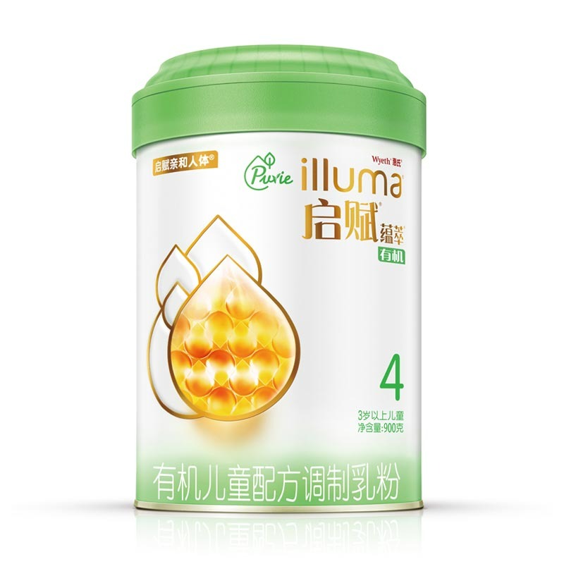 惠氏有机启赋4段900克*1罐儿童奶粉原装进口高清大图