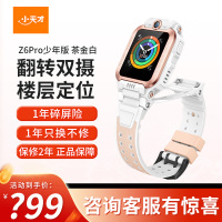 小天才电话手表 Z6Pro少年版 茶金白
