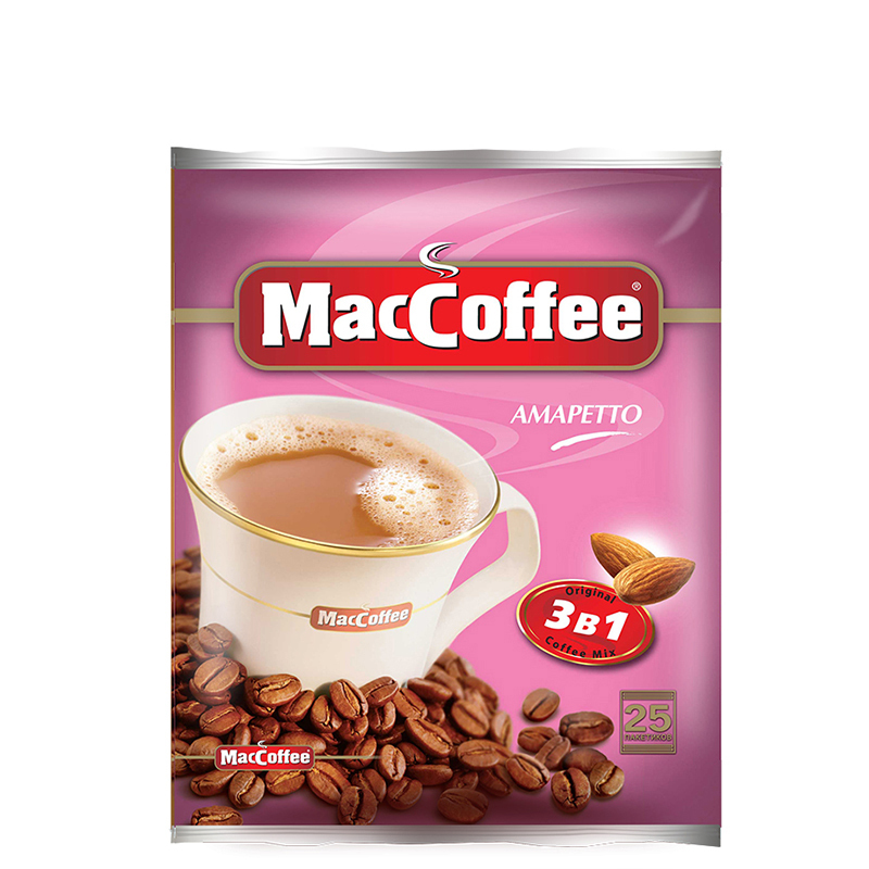 美卡菲(MacCoffee)3合1即溶咖啡 杏仁味450g (18g*25包)马来西亚进口