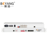 博扬 BY-4E1-4E-80KM 多业务PDH光端机4E1 4路2M+4路以太网 FC单纤80公里 机架式 1对价