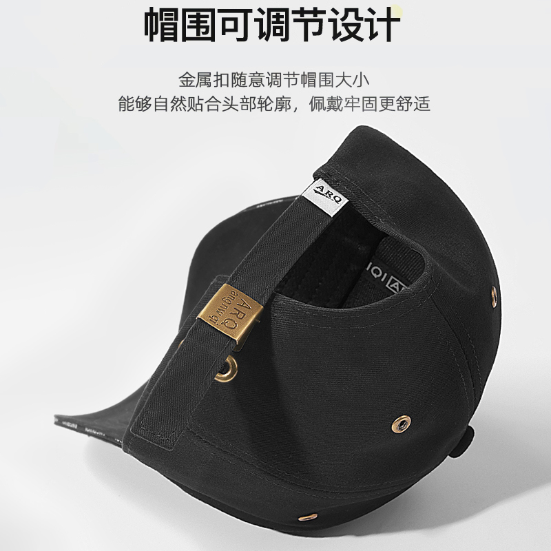 啄木鸟帽子男士2025新款户外出游大头围鸭舌帽高品质加深棒球帽外高清大图