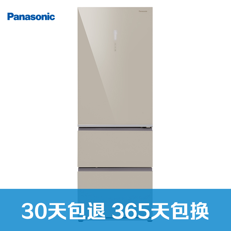 松下(Panasonic)NR-C380TX-XN(BCD-350TXCA-XN)380升 风冷无霜 变频三门冰箱