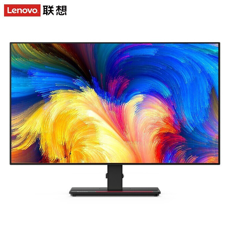 联想(ThinkVision)显示器 纤薄窄边框 双向旋转脑显示器 P27h-20/30 27英寸(DP+HDMI)