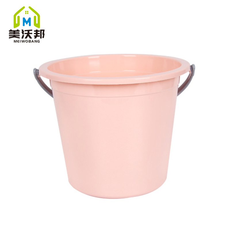 水桶家用实色塑料水桶家用手提水桶加厚圆桶学生宿舍洗衣桶