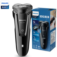 飞利浦（Philips） 电动剃须刀 S1010/04 干湿两用三刀头全身水洗 充电旋转式刮胡刀 钢琴黑