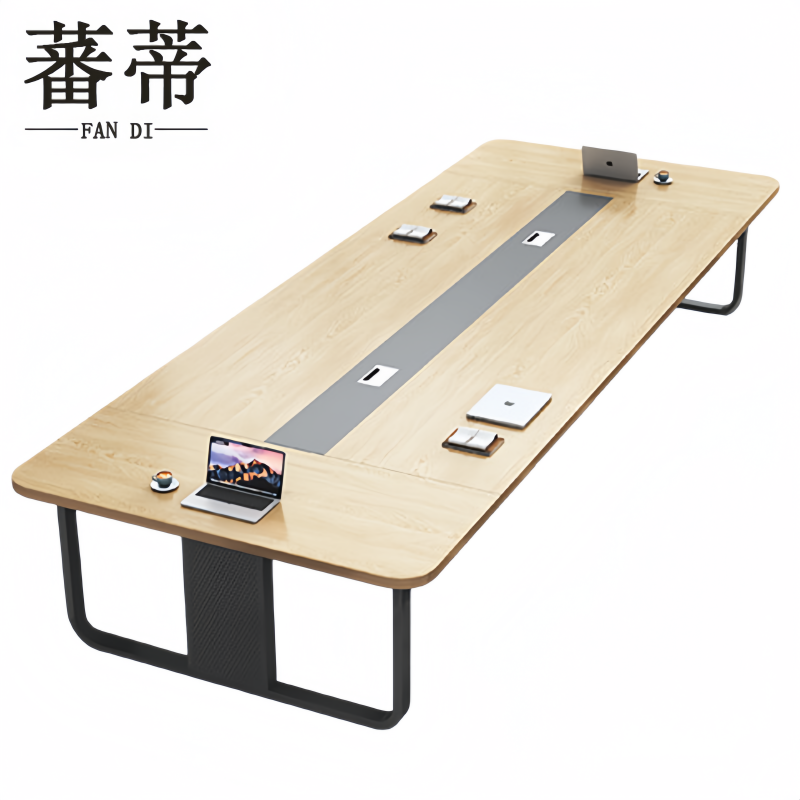 蕃蒂会议桌1.4米+2椅组高清大图