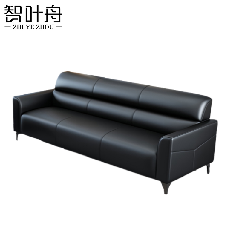 智叶舟商务沙发三人位170*70*78cm张高清大图