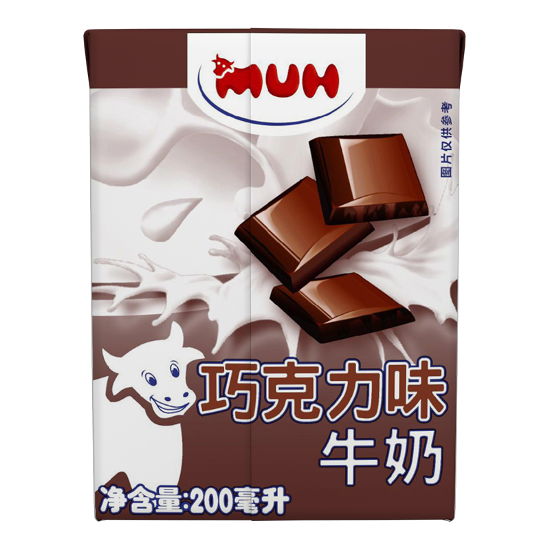 巧克力味牛奶200ML*12盒整箱 甘蒂牧场(MUH)牧牌丹麦原装进口 原料生牛乳≥93%成分简单(丹麦产)高清大图