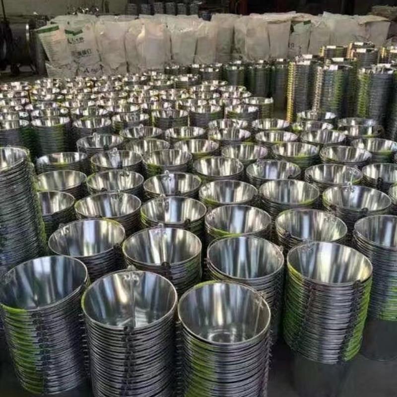 加厚铁皮水桶铁桶白铁皮桶水桶浇花桶洗车桶园艺桶提水桶大号消防|15加厚桶(大号)1