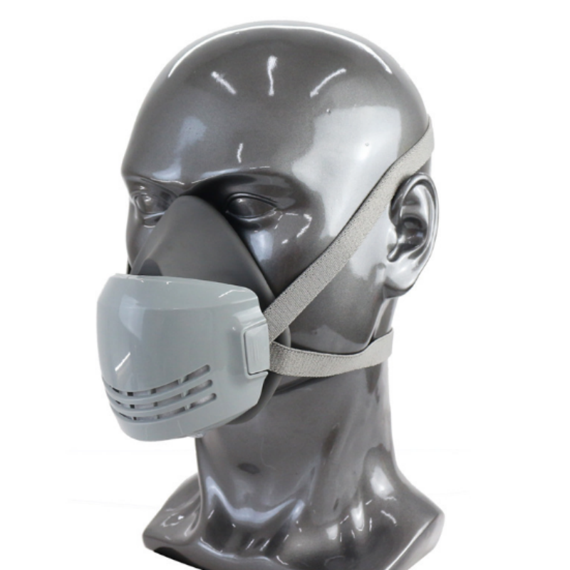 普达8012X橡胶防尘面罩自吸过滤式防颗粒物呼吸器可更换滤棉 加100片KN95滤棉高清大图