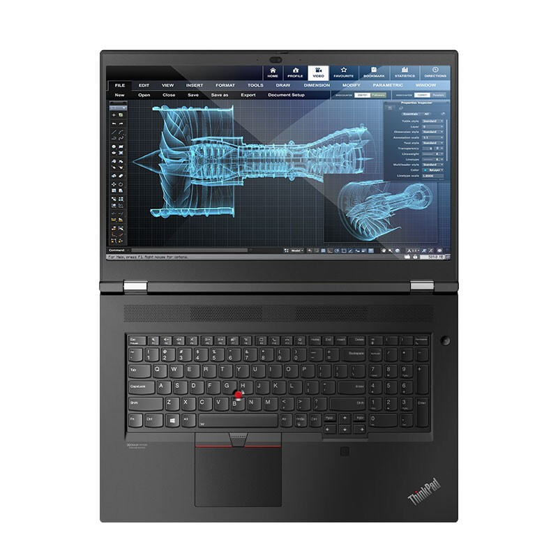 联想ThinkPad P17 17.3英寸 高性能 轻薄本笔记本电脑 W-10855M/16G/1T固态/RTX3000_6G独显/4K高清屏/WIN10专业版/黑