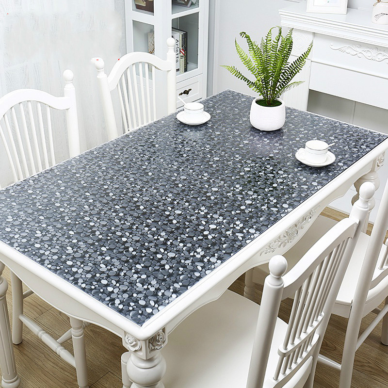 美帮汇pvc透明餐桌垫软塑料玻璃桌布防水防烫防油免洗茶几垫长方形