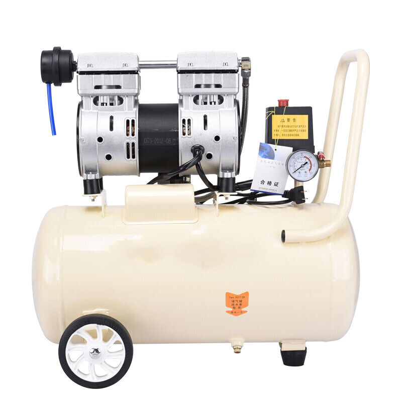 汐岩气泵空压机小型高压迷你家用装修牙科木工220气磅 1100W-40升+6件礼高清大图
