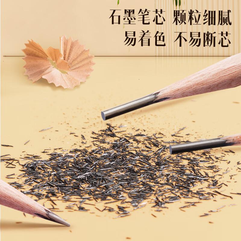得力(deli)铅笔S999-2B绘图不带橡皮头六角杆2B12支盒(单位：盒)高清大图