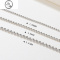 JiMi圆珠链999银银链子项链毛衣链女夏无吊坠珠链银长款素链珠子佛珠