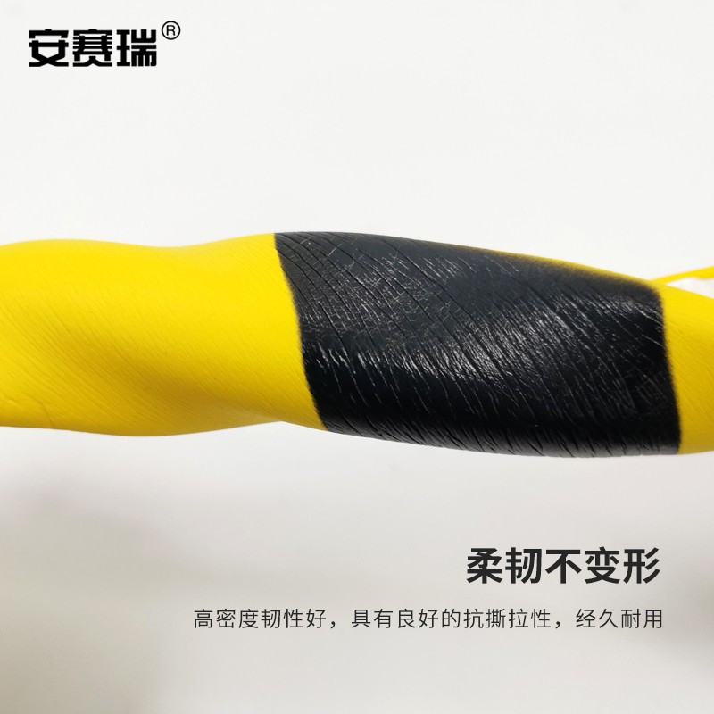 安赛瑞 防撞条 自粘警示防撞条 防碰撞 磕碰墙角包边条 黄黑色 5米长 平面型 311094高清大图