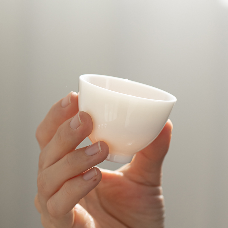 苏氏陶瓷(SUSHI CERAMICS)羊脂玉手柄功夫茶具套装德化中国白茶具礼盒