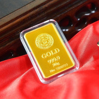 天鑫洋 足金黄金9999金条 贵字金条20克 投资收藏赠礼 支持回购