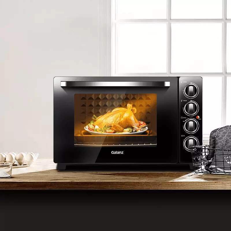 格兰仕(Galanz)电烤箱 KWS2060LQ-D1N 家用烘焙多功能全自动烤箱60升 黑色高清大图