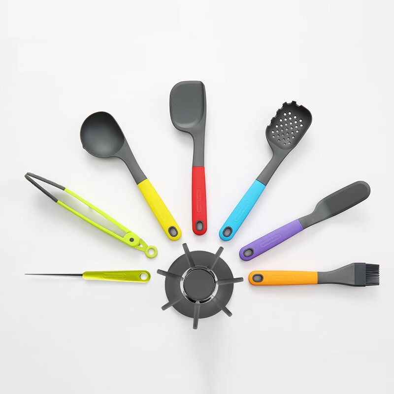 摩飞电器 硅胶厨具7件套 MR1032 多功能料理硅胶锅铲汤勺厨具套装 配件锅铲烹饪七件套高清大图