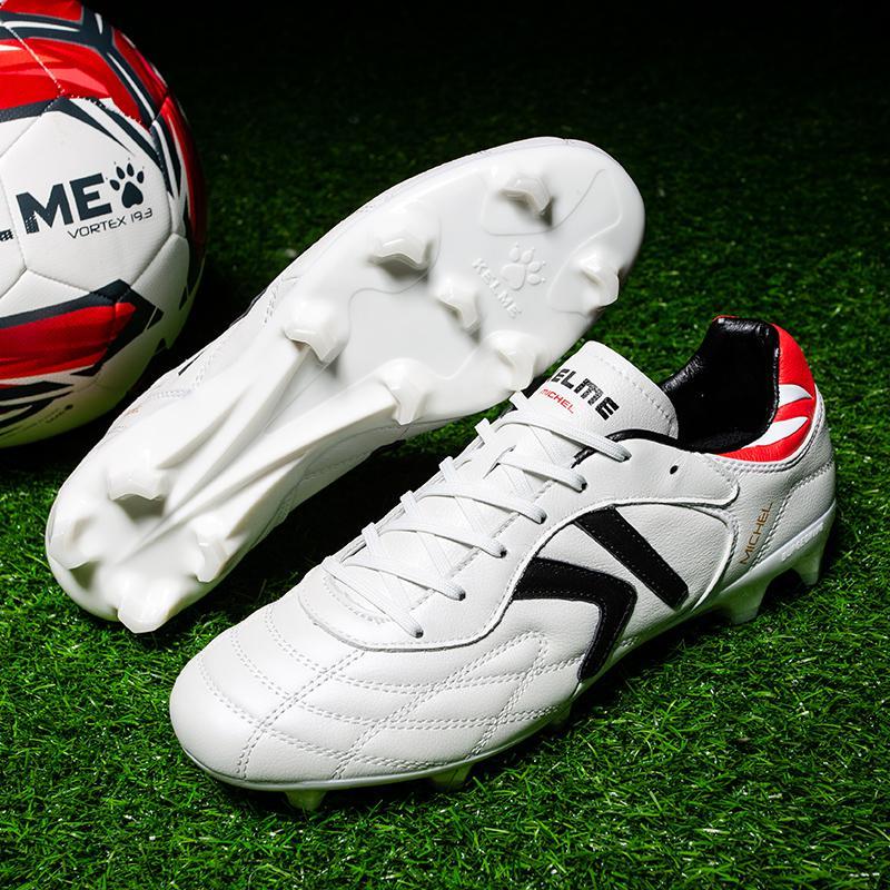 KELME/卡尔美足球鞋男FG长钉成人比赛训练防滑小牛皮鞋旗舰店正品