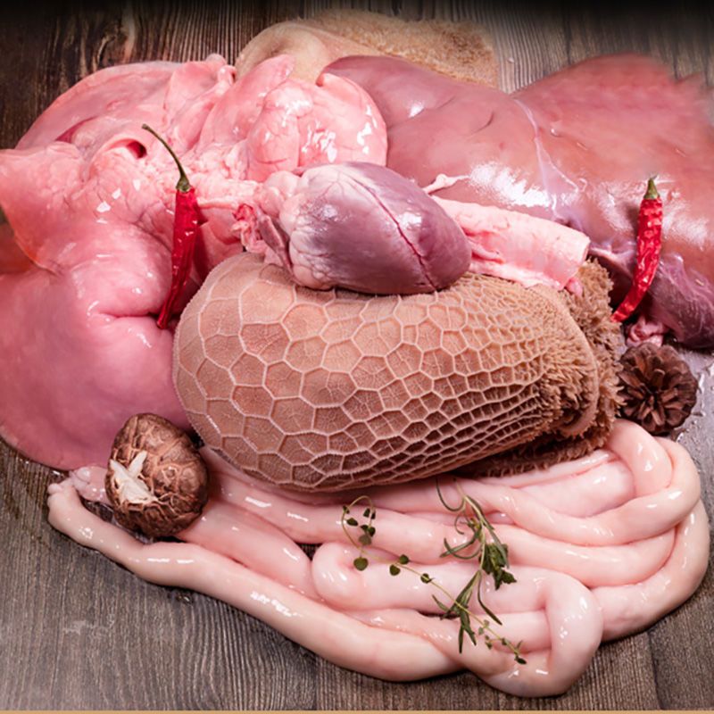 赛卡伊甘肃黑山羊现杀羊肚子新鲜羊肚毛肚生羊肝肺羊肥肠羊头羊杂碎