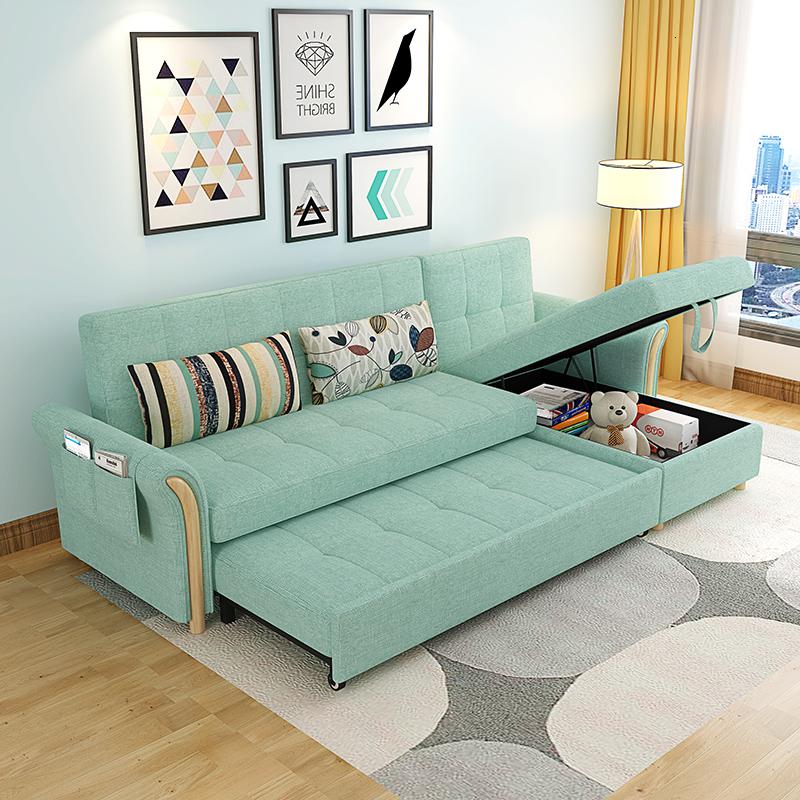 北欧实木沙发床多功能可折叠客厅双人1.8米简约现代小户型两用