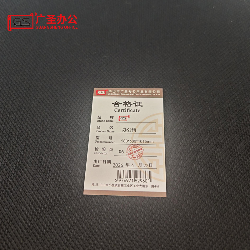 GS 职员椅办公椅 580*680*1015mm高清大图