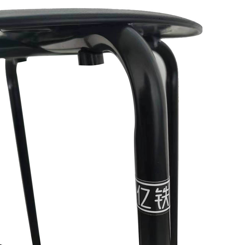 亿铁(YI TIE)可叠放餐椅加厚塑料圆凳子高清大图