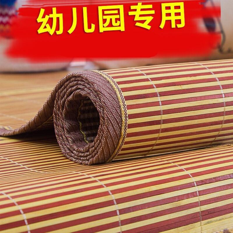 用幼儿园凉席夏夏天3幼儿6小孩子滑-单人婴儿席竹子凉席午睡双面60*150其它