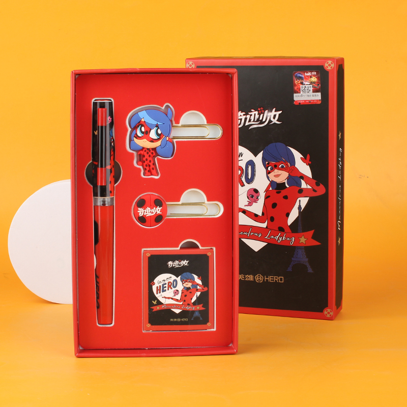 英雄(HERO)钢笔 奇迹少女 联名礼盒套装学生卡通练字笔生日礼物398