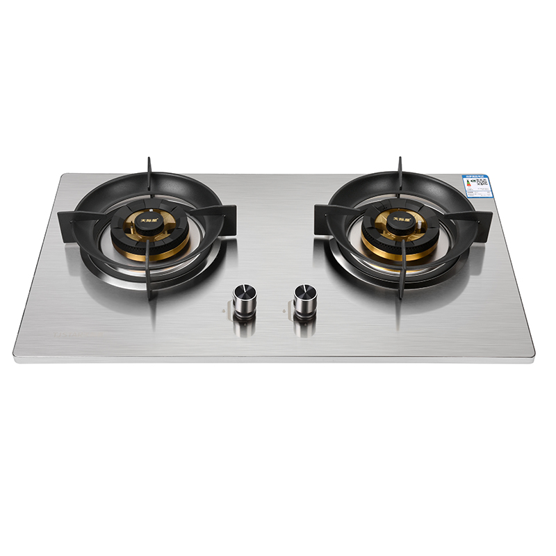 2953不锈钢面板燃气灶双头灶台式嵌入式天然气灶具节能环保JZT-G8333高清大图