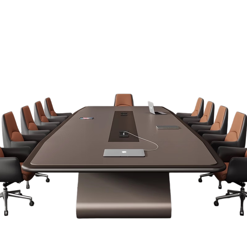 威百达办公家具会议桌长桌简约大型办公室现代培训洽谈会议室桌椅组合 5.5米不含椅