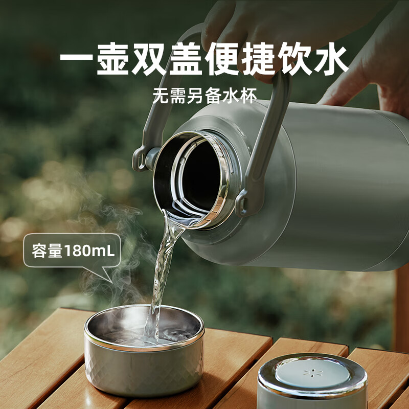 小熊(Bear)便携式烧水壶电水壶304不锈钢电热水壶 ZDH-P12M8高清大图