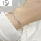 JiMi拂柳锆石925银手链 女轻奢小众高级设计感温柔甜美经典百搭