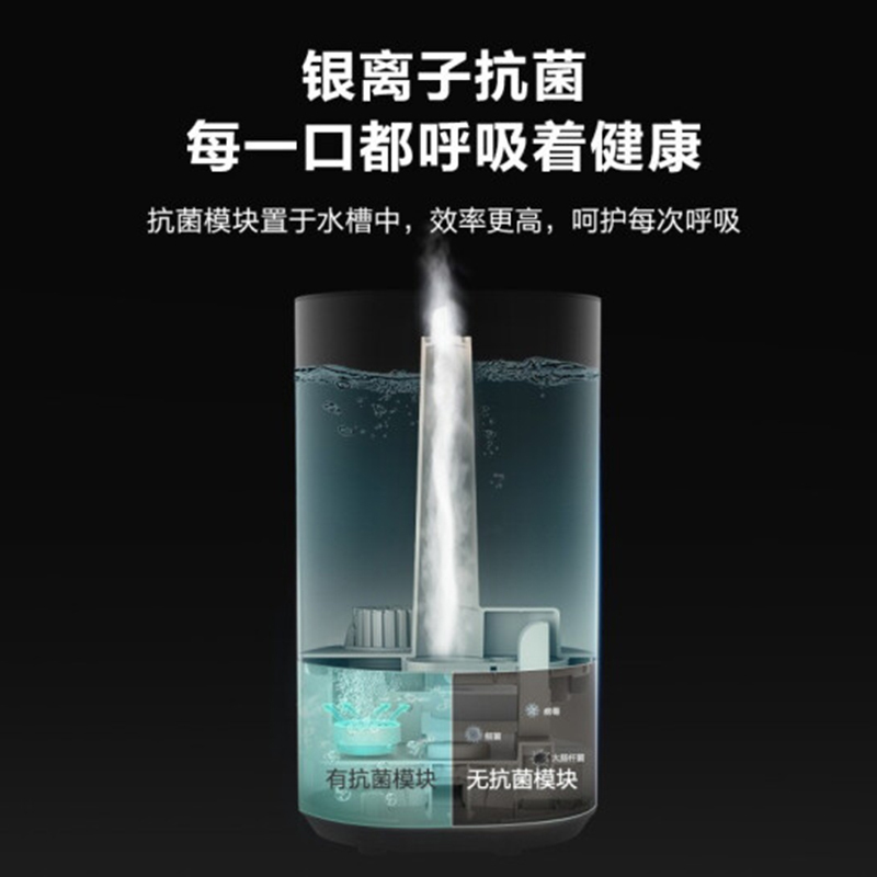 格力(GREE) SCK-4011 空气加湿器家用除菌净化增湿机4L上加水大容量