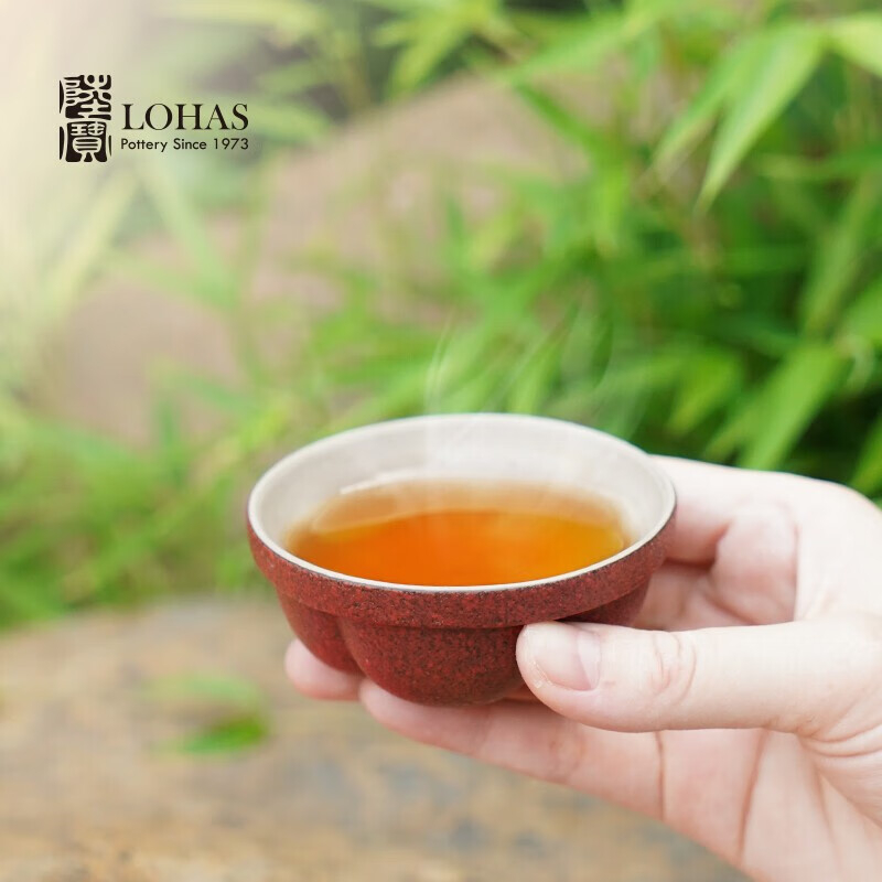 陆宝 知足常乐陶瓷茶具 旅行组随手泡快客杯一壶两杯便携包 ZZCLLX001[富贵红]1壶2杯1茶巾1便携包高清大图