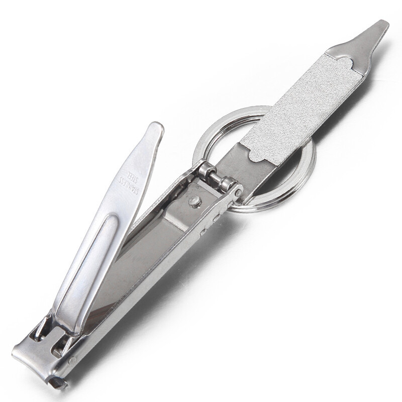 维氏(VICTORINOX)不锈钢指甲刀 59mm 家用多功能指甲钳 银色8.2055.C