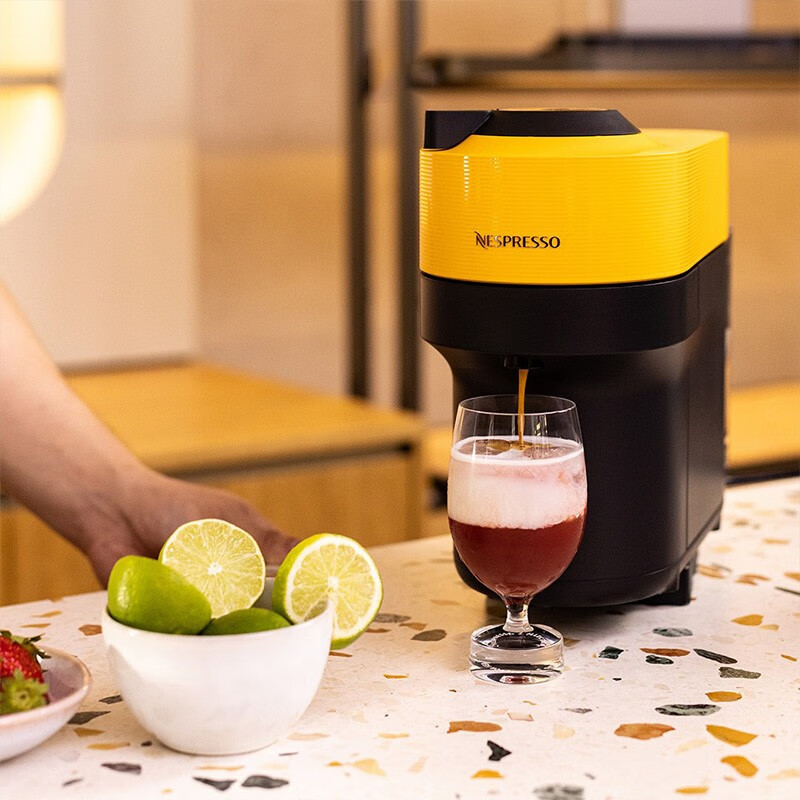 Nespresso奈斯派索胶囊式咖啡机小型家用全自动商用离心力萃取宛如手冲大容量水箱意式进口多杯量选择 POP元气黄高清大图