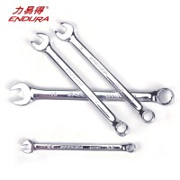 力易得(ENDURA)全抛光铬钒钢两用扳手 梅花开口两用扳手 22mm E2622 1把(货期3-5天)