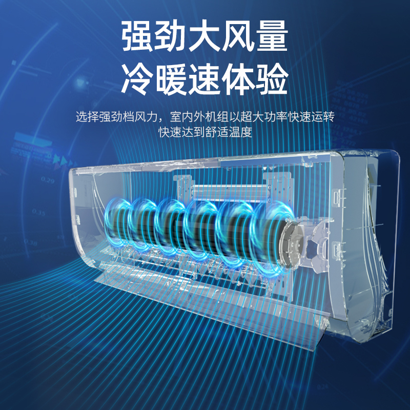 [三级变频]东宝大1.5冷暖空调挂机家用壁挂式节能省电KFRd-36GW/G1-2aDB(BpR3)上门安装