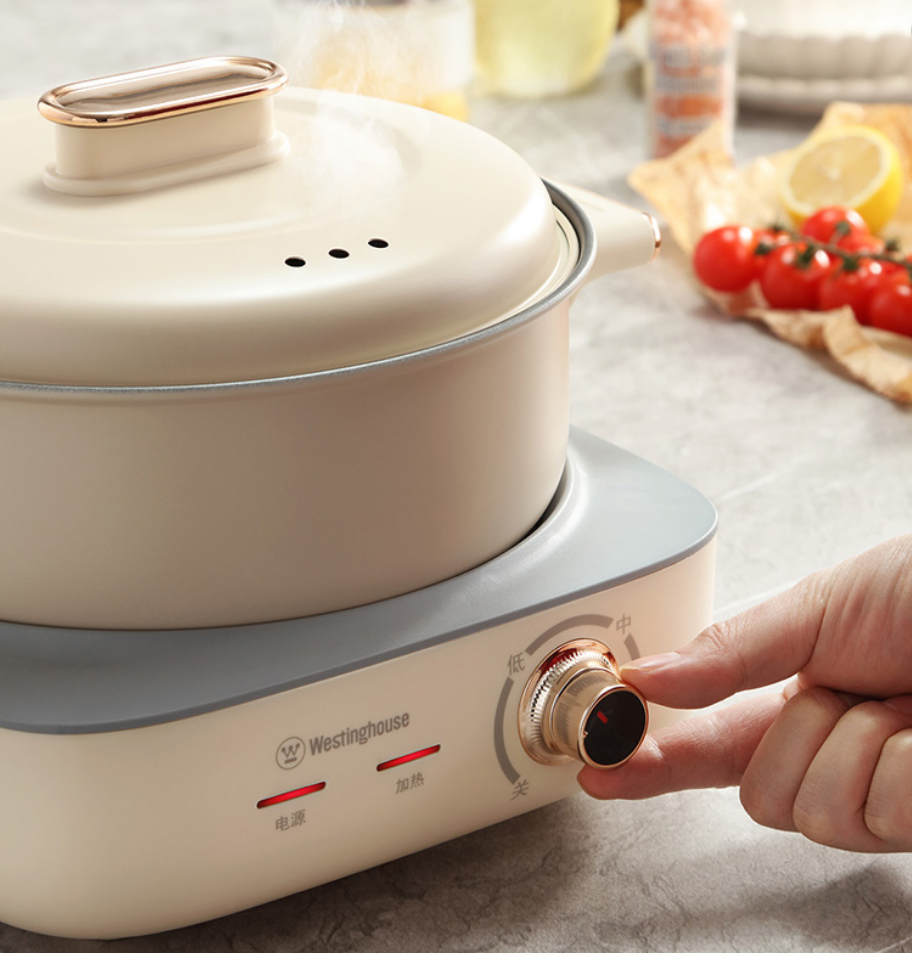 西屋WESTINGHOUSE电火锅WSC40D高效加热多档温控安全防滑底座稳固耐用高清大图
