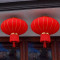 植绒大红灯笼无字 120#红穗子(全红款)+2米LED灯(撑开直径约70cm) 10个装