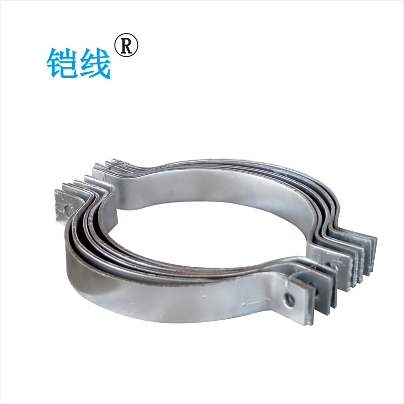 铠线 电料辅件 电力金具 成套抱箍 -5*50mm D240mm/套高清大图