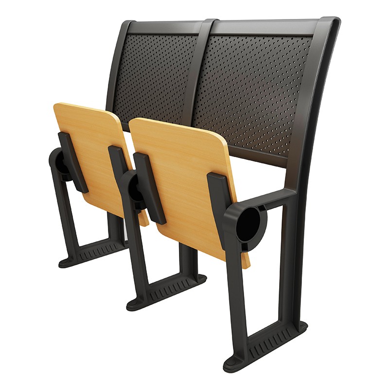 鑫金虎 阶梯椅教室课桌椅学校多媒体教室培训椅铝合金折叠椅报告厅会议椅高清大图