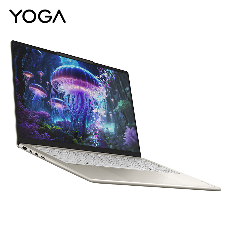联想(Lenovo)YOGAAir14 Aura AI元启触控屏轻薄笔记本电脑 2代酷睿Ultra7-258V 32G 1T 2.8K 120Hz高刷触控OLED 浅海贝高清大图