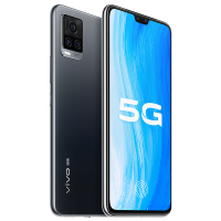 vivo S7 5G新品手机 8GB+128GB 爵士黑 前置4400万AF双摄自拍 后置6400万超感光夜摄 轻薄自拍旗舰 拍照游戏全面屏大电池手机双模5G全网通