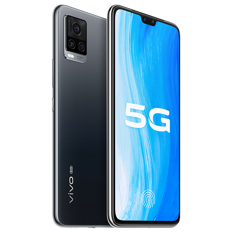 vivo S7 5G新品手机 8GB+128GB 爵士黑 前置4400万AF双摄自拍 后置6400万超感光夜摄 轻薄自拍旗舰 拍照游戏全面屏大电池手机双模5G全网通