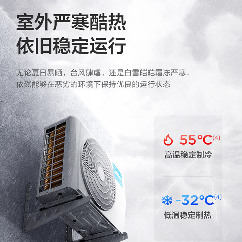美的(Midea)KFR-35GW/G3-3 白色 壁挂式 大1.5P 3级 变频(JW)高清大图