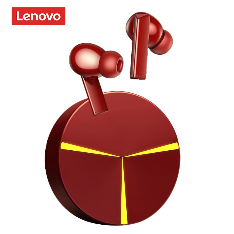 联想(Lenovo)蓝牙耳机 GM1 红色 TWS真无线 游戏专用电竞耳机 蓝牙5.0定制版超低延迟黑鲨苹果华为通用